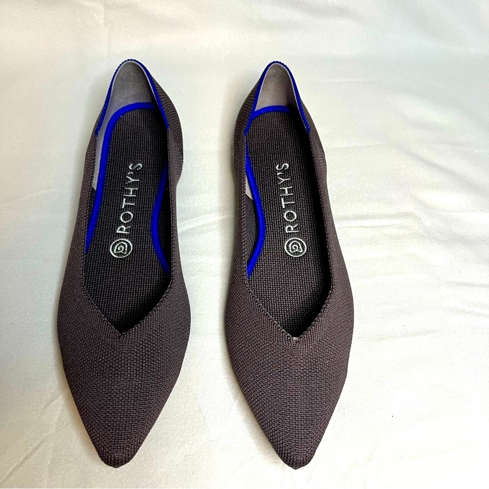 Rothy's Gray and Blue Women's Flats